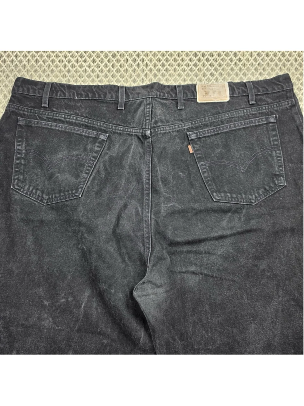 Vintage 1998 Levi’s 589 Loose Fit Black Jeans USA Made W52 L30 Denim 90s Y2K